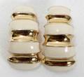 082277 IVORY  GOLD EARRINGS L 15