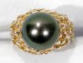 082276 11MM TAHITIAN SOUTH SEA VINTAGE PEARL RING