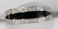 082268 BLACK ONYX  DIAMOND GENTS RING