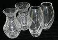 072281 CRYSTAL VASES RETAILED BY TIFFANY  CO