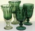 072279 DURATUFF AMERICAN GREEN GLASS WATER GOBLETS