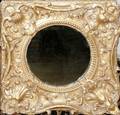 071323 ROCOCO STYLE GILT GESSOOVERWOOD MIRROR
