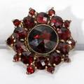 071309 YELLOW GOLDFILLED  GARNET RING C 1900