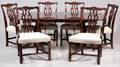 HICKORY CHAIR CO MAHOGANY TABLE  CHAIRS