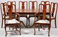 QUEEN ANNE STYLE DINING TABLE  SET OF CHAIRS