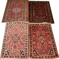 PERSIAN WOOL MATS FOUR