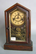 Waterbury 8day mahogany mantle clock