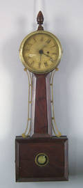 Massachusetts Federal mahogany banjo clock ca 1820