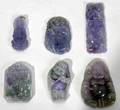 081401 CHINESE LAVENDER JADE CARVINGS SIX H 182