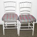 080397 ANTIQUE AMERICAN SIDE CHAIRS PAINTED WHITE