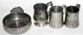 072333 ENGLISH ANTIQUE PEWTER GROUPING FOUR PIECES
