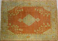 Roomsize Oushak rug early 20th c