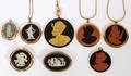 WEDGWOOD CAMEO PENDANTS  BROOCHES 8 PCS