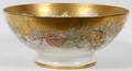 HANDPAINTED PORCELAIN PUNCH BOWL DATED 1893