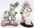 LLADRO PORCELAIN FIGURAL GROUPS 2 PIECES