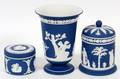 WEDGWOOD COBALT BLUE JASPERWARE 3 PIECES