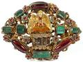 AUSTROHUNGARIAN ANTIQUE COSTUME BROOCH