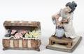 LLADRO PORCELAIN FLOWER BOX