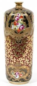 JAPANESE PORCELAIN  GILT ENAMEL VASE C 1915
