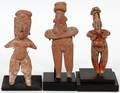PRECOLUMBIAN TERRACOTTA FIGURES 3 PIECES
