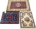 TIBETAN AND ROMANIAN HAND WOVEN WOOL MATS 3 PCS
