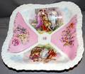 090407 AUSTRIAN DRESDEN PANEL STYLE PORCELAIN BOWL