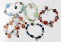 080451 ROSEMARY SINCLAIR STERLING  STONE BRACELETS