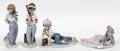 LLADRO PORCELAIN FIGURES FOUR