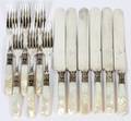 STERLING  PEARL HANDLE FORKS  KNIVES