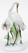 HEREND PORCELAIN CRANES