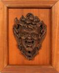 HM DARISON CARVED WOOD SATRE MASK