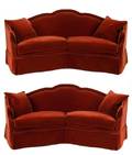 Pair of Vienna Angled Sofas by Ebanista