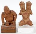 PRECOLUMBIAN TERRACOTTA FIGURES 2 PCS
