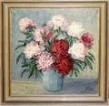 082391 OIL ON CANVAS FLORAL STILL LIFE 26x24