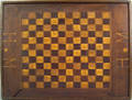 Walnut and parquetry checkerboard 19th c