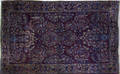 Sarouk throw rug ca 1920