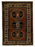Kazak throw rug ca 1900