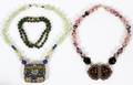 CHINESE JADE CLOISONN  JASPER NECKLACES