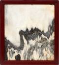 CHINESE FRAMED MARBLE PANEL