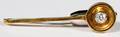 18KT YELLOW GOLD  DIAMOND TIE BAR