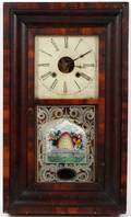 SPERRY  SHAW AMERICAN MAHOGANY CLOCK C 1840