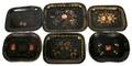 ANTIQUE TOLE TRAYS SIX