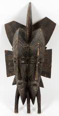 AFRICAN CARVED WOOD MASK