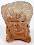 PRECOLUMBIAN TERRACOTTA BUST