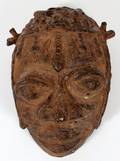 AFRICAN BRONZE HEAD FORM MASK