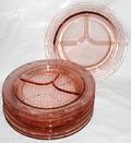 090496 AMERICAN PINK DEPRESSION SECTIONAL PLATES