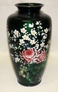 082440 JAPANESE SILVER  CLOISONN VASE IMARI BOWL