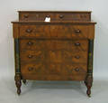 New England mahogany chest of drawers