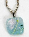 080517 ISRAELI HAND MADE BLOWN GLASS PENDANT  CHAIN