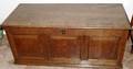 072428 ENGLISH OAK BLANKET CHEST W HINGED LID